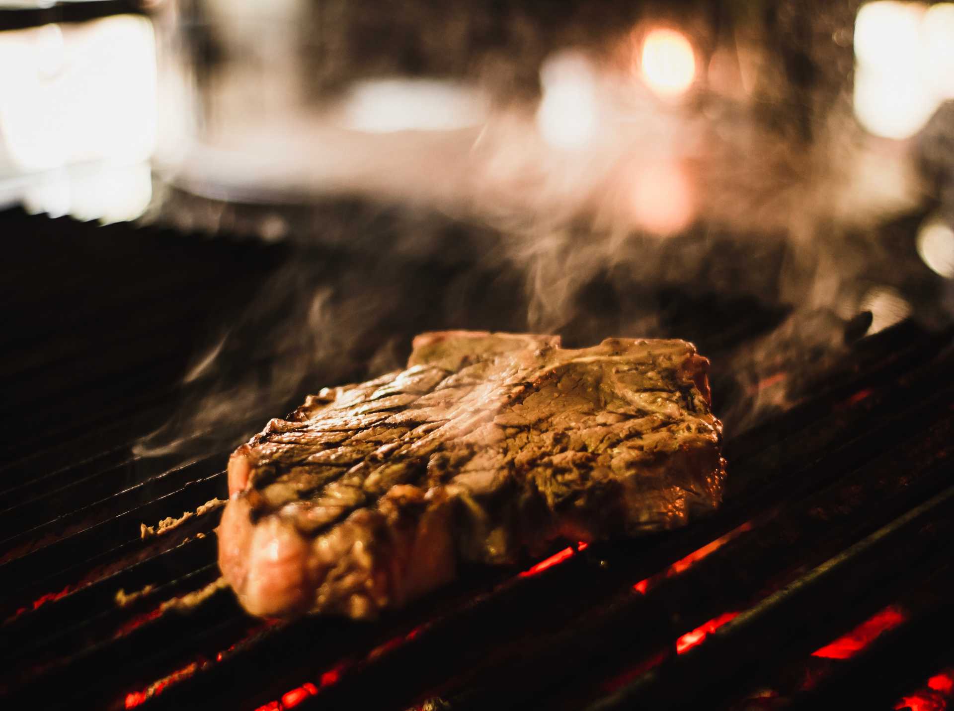 Steak on a Grill